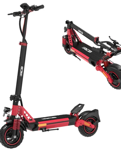 RCB D5 Adult Electric Scooter | 48V 20.8Ah Battery | 100KM Max Range | 500W High Torque Motor | 10" Puncture-Proof Tires | Dual Suspension & App Control